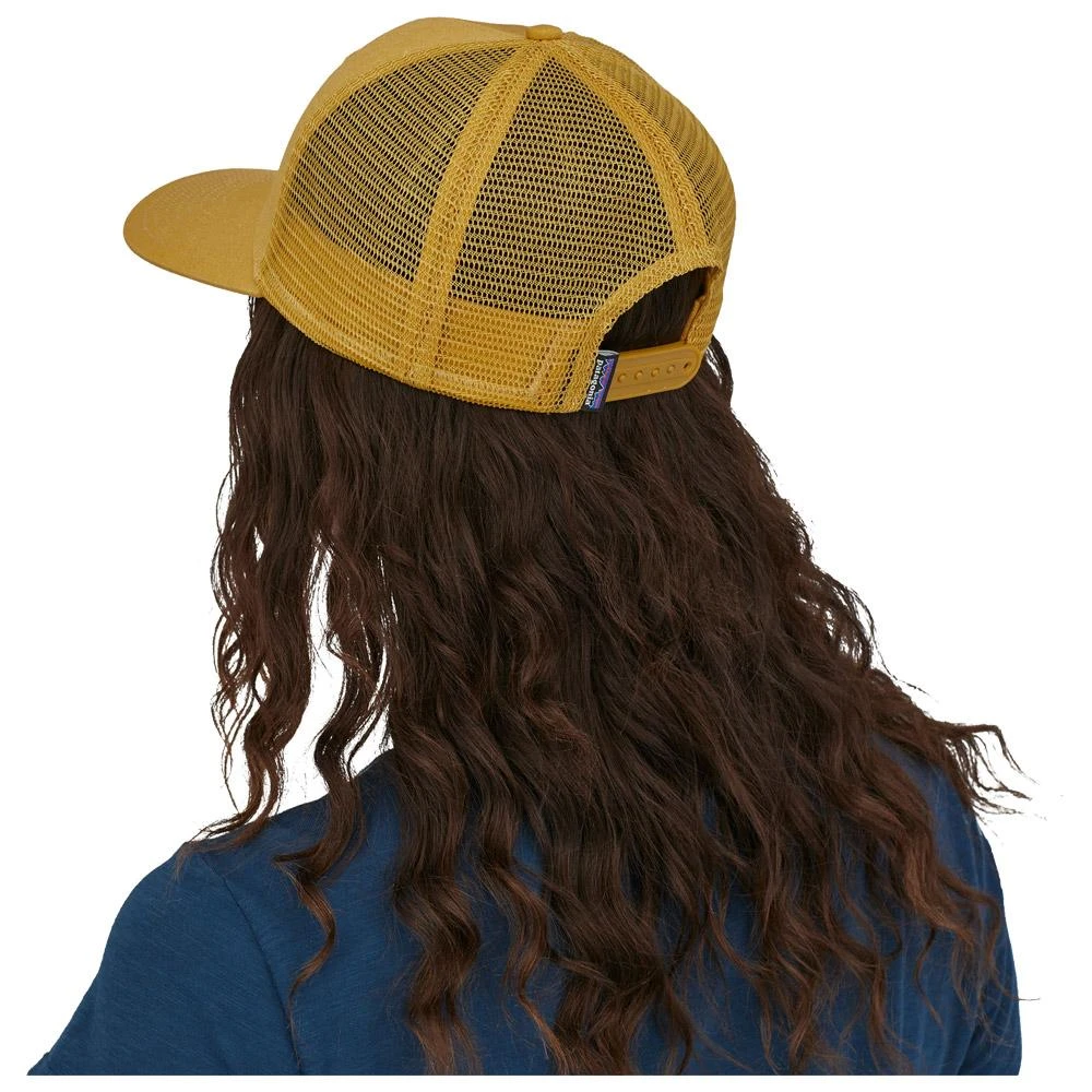 Patagonia P-6 Logo Trucker Hat Cabin Gold 4 Patagonia P-6 Logo Trucker Hat Cabin Gold – Image 2