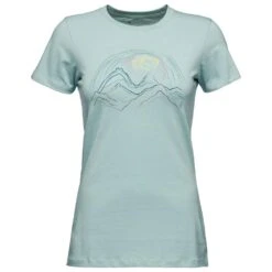 Tee-shirt Black Diamond W Summit Scribble Tee Ice Blue