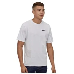 Tee-shirt Patagonia P-6 Logo Responsibili-Tee White