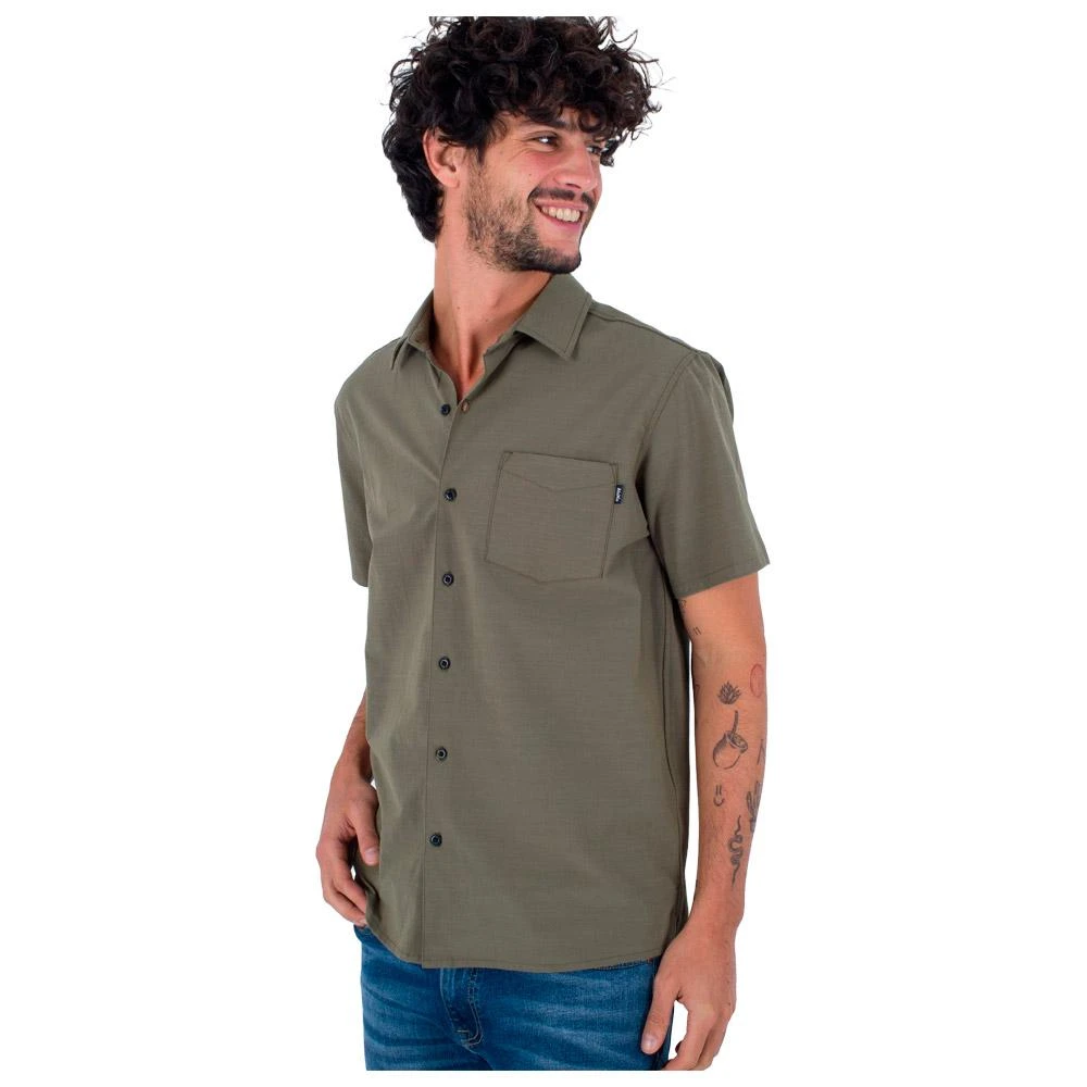 Chemise Hurley Phantom Naturals Rincon Olive 5 Chemise Hurley Phantom Naturals Rincon Olive – Image 3