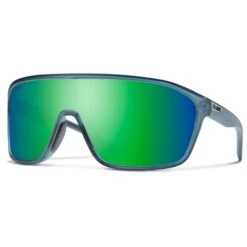 Lunettes De Soleil Smith Boomtown Matte Stone Crystal Chromapop Green Mirror