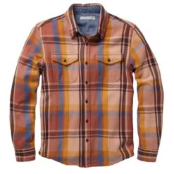 Chemise Outerknown Blanket Shirt Coral Max Plaid