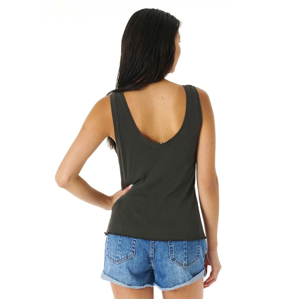 Tee-shirt Rip Curl Oceans Together Ribbed Tank Washed Black 4 Tee-shirt Rip Curl Oceans Together Ribbed Tank Washed Black – Image 2