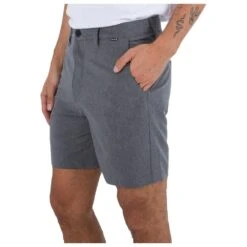 Short Hurley Phantom 18" Heather Black