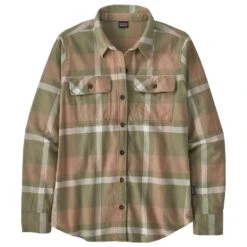 Chemise Patagonia Women's Long Sleeve Organic Cotton Flannel Comstock: Garden Green
