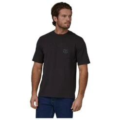 Tee-shirt Patagonia M's Forge Mark Crest Pocket Responsibili-Tee Black