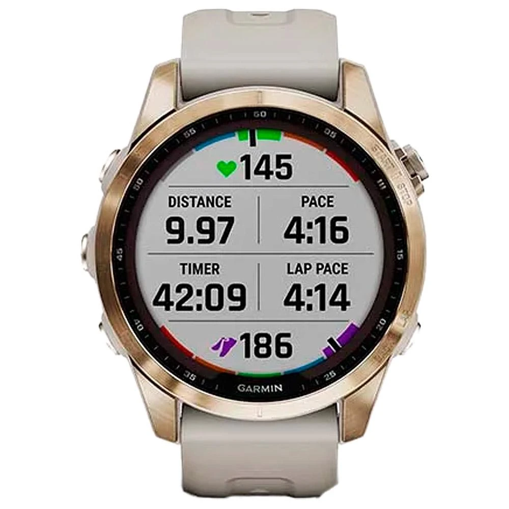 Montres GPS Garmin Fenix 7S Sapphire Solar Edition Cream Light Gold Titan 5 Montres GPS Garmin Fenix 7S Sapphire Solar Edition Cream Light Gold Titan – Image 3