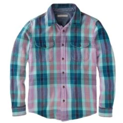 Chemise Outerknown Homme Blanket Shirt - Amethyst Panorama Plaid