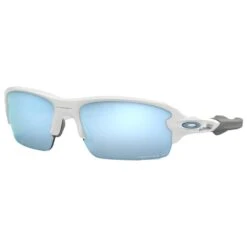 Lunettes De Soleil Oakley Flak Xs Polished White Prizm Deep Water Polarized