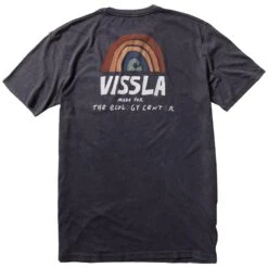 Tee-shirt Vissla Ecology Center Rainbow Black Tie Dye