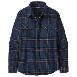 Chemise Patagonia Women's Long Sleeve Organic Cotton Flannel Tundra New Navy
