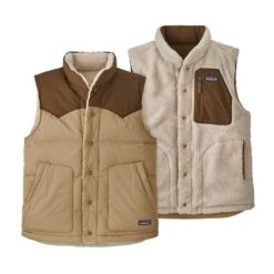 Blouson Street Patagonia Sans Manches Réversible - Classic Tan