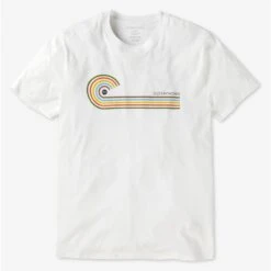 Tee-shirt Outerknown Rainbow Wave S/S - Salt