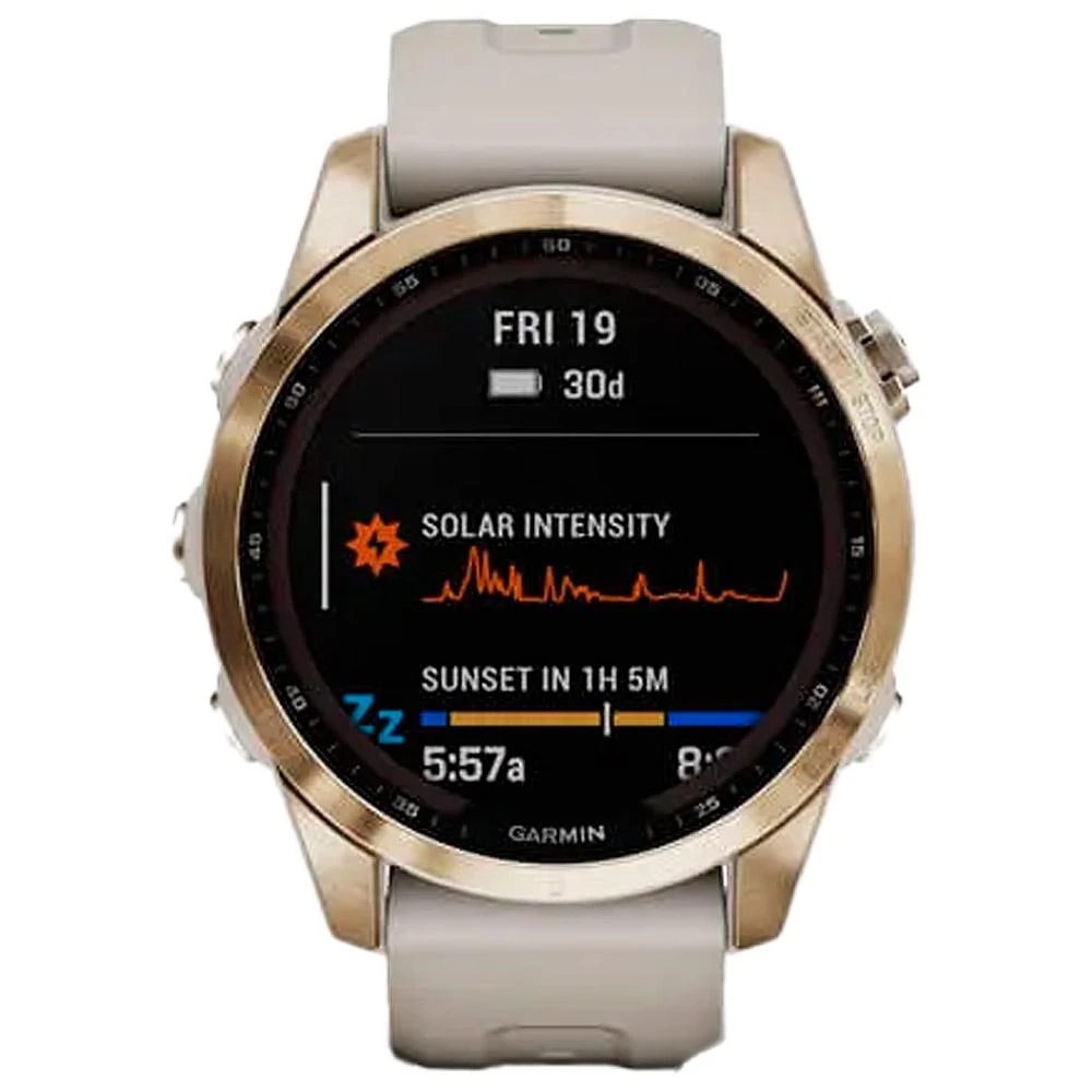 Montres GPS Garmin Fenix 7S Sapphire Solar Edition Cream Light Gold Titan 10 Montres GPS Garmin Fenix 7S Sapphire Solar Edition Cream Light Gold Titan – Image 8