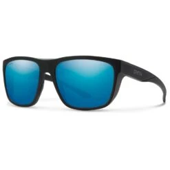 Lunettes De Soleil Smith Barra Matte Black Chromapop Polarized Blue Mirror