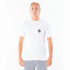 Tee-shirt Rip Curl UV Wettie Logo S/SL - White