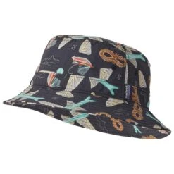 Bob Patagonia Wavefarer Bucket Hat Fly 50 Ink Black