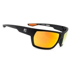 Lunettes De Soleil Mundaka Optic Cierzo Matte Black Smoke Orange Revo Cx Polarized
