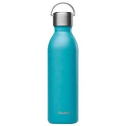 Gourde Qwetch Bouteille Isotherme Active 600ml Matt Bleu Acier