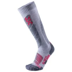 Chaussettes Uyn Ski All Mountain Lady Light Grey Melange Coral