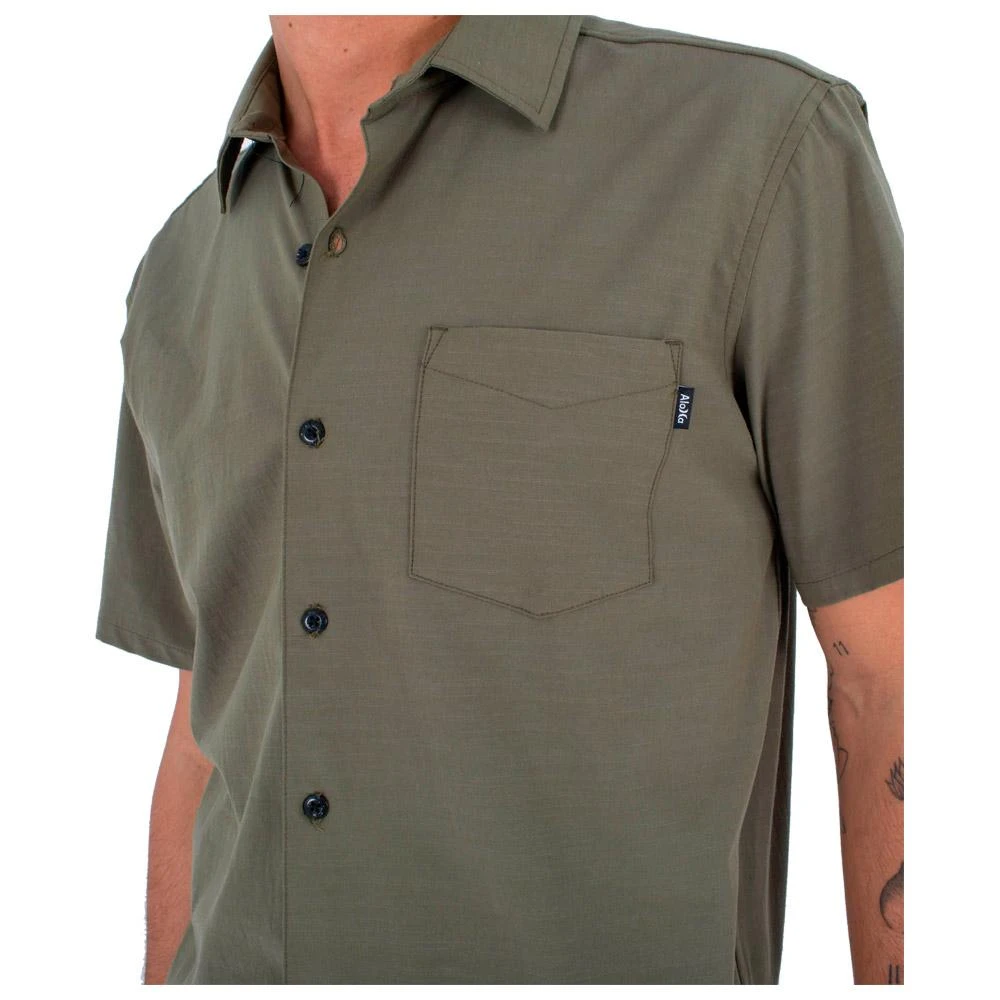 Chemise Hurley Phantom Naturals Rincon Olive 7 Chemise Hurley Phantom Naturals Rincon Olive – Image 5